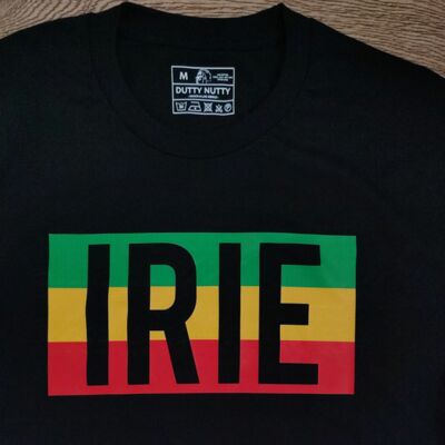 Black T-shirt: IRIE