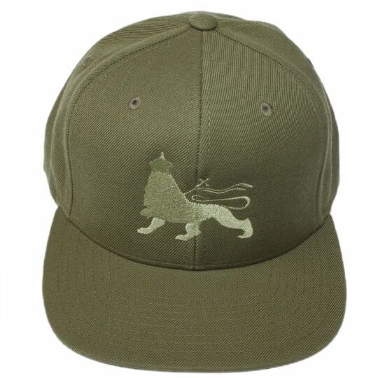 Classic Snapback Cap - Lion of Judah / Deep Olive