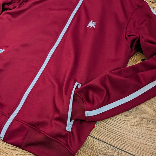 Burgundy Retro Track Jacket  Lion of Judah Edition