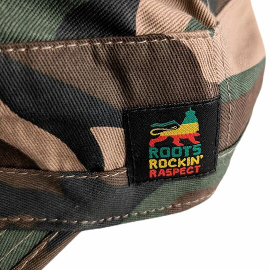 Army flat cap Roots Rockin' Raspect Lion of Judah | camouflage