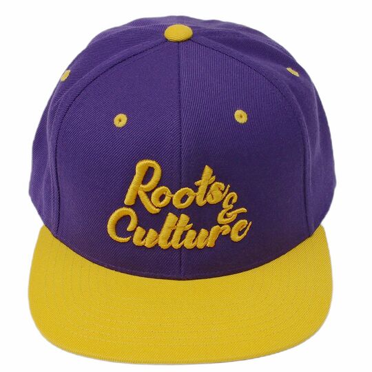 Klasyczna czapka Snapback Roots & Culture - fiolet i żółty