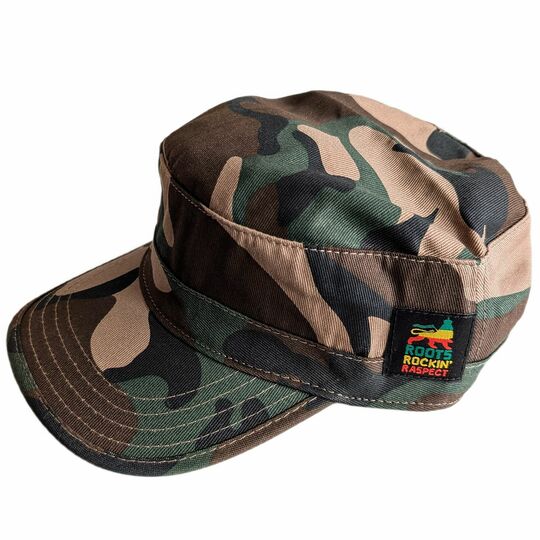 Army flat cap Roots Rockin' Raspect Lion of Judah | camouflage