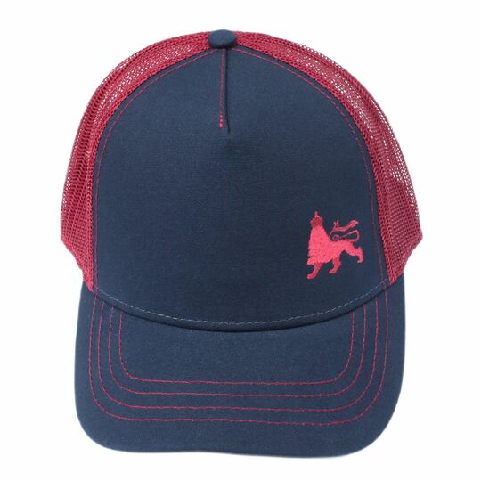 Conquering Lion Classic Trucker Cap - Navy & Burgundy