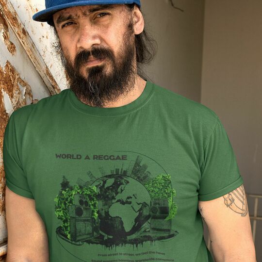 World A Reggae Sound System Tribute T-shirt | Roots Reggae Culture Tee