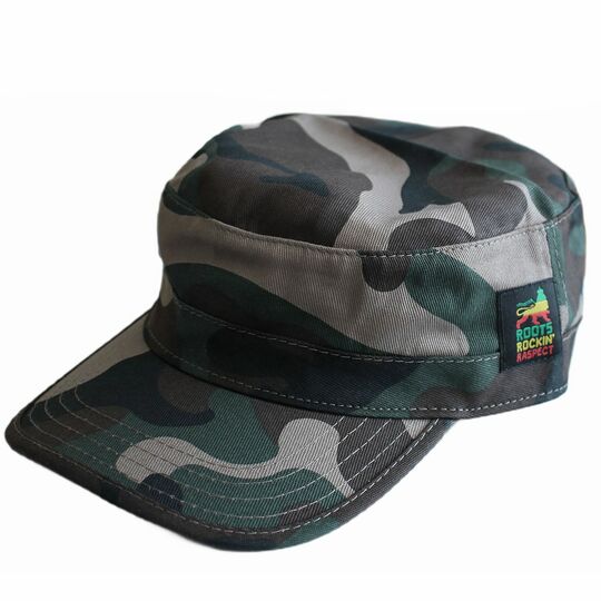 Army flat cap Roots Rockin' Raspect Lion of Judah | camouflage