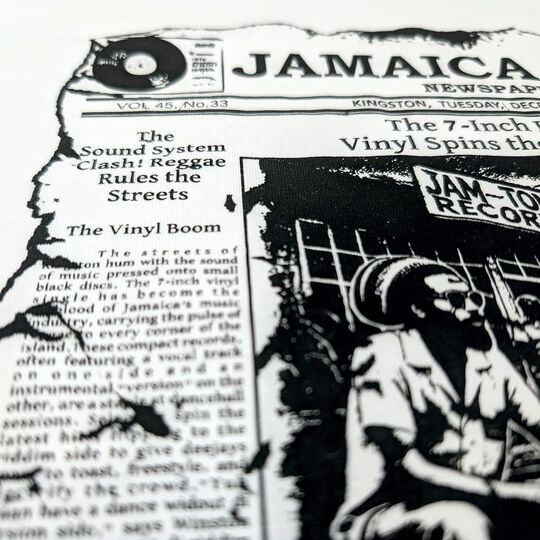 Koszulka Jamaica Beat Newspaper – Sound System & Vinyl Culture