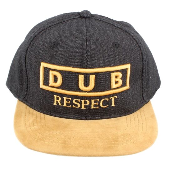 Dub Respect snapback cap |  Black Ash & Camel