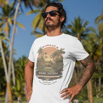 Jamaica Sound System T-shirt: One Love Irie Vibes