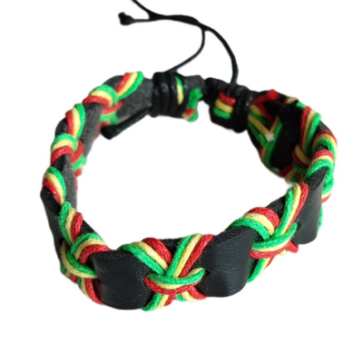  Bracelet with strings in Reggae colors 950