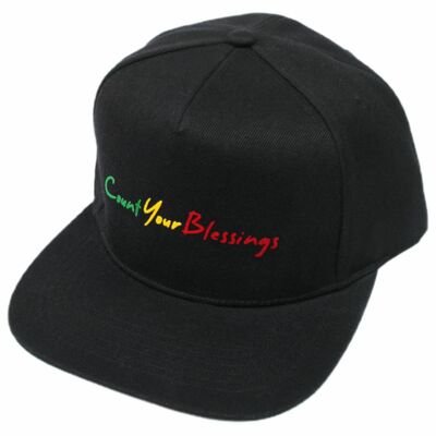 Klasyczna Czapka Snapback Count Your Blessings | Czarna