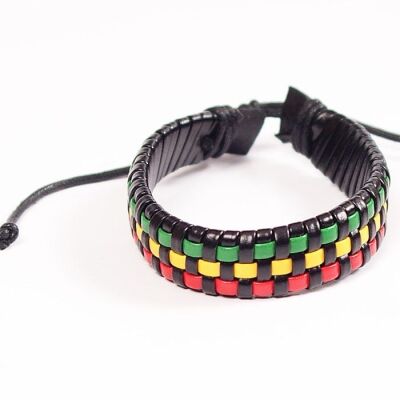 Rasta Reggae thong bracelet #5