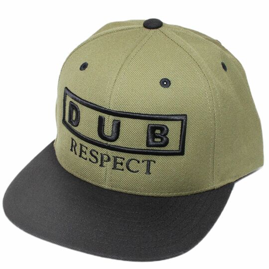 Classic Snapback Cap - DUB Respect / olive & black