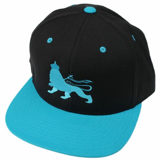 Classic Snapback Cap - Lion of Judah / Black/Teal