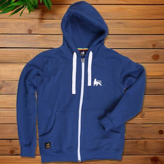 DubLion unisex Zip Hoodie | Cobalt Blue color