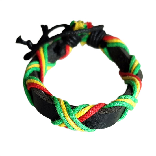 Rasta Reggae thong bracelet 0322