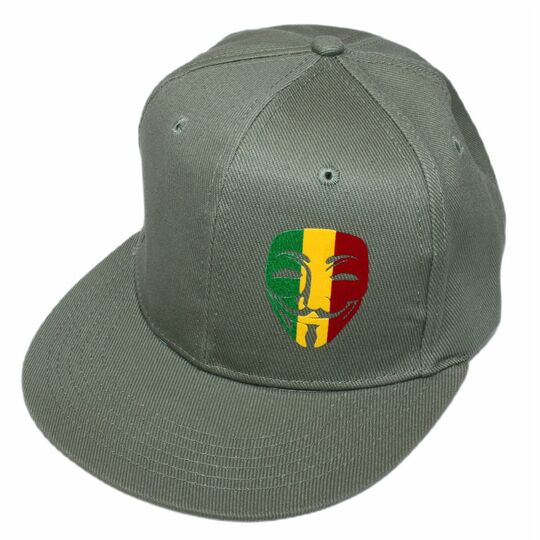 Czapka Snapback Anonymous Rasta color logo