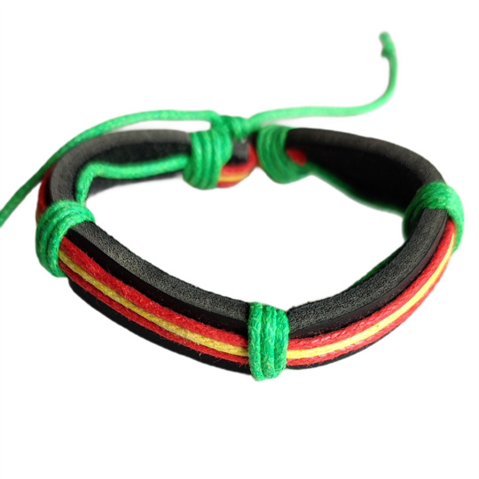  Bracelet with strings in Reggae colors 944